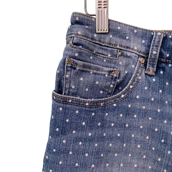 Chicos Platinum Skimmer Denim Dot Jeans in Size 1 (medium) - Picture 3 of 8